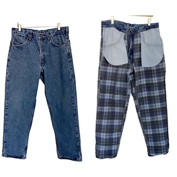 Carhartt Other - Carhartt  Flannel-Lined Work Jeans 16.5” X 29”
